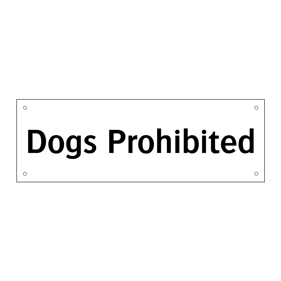 Dogs Prohibited