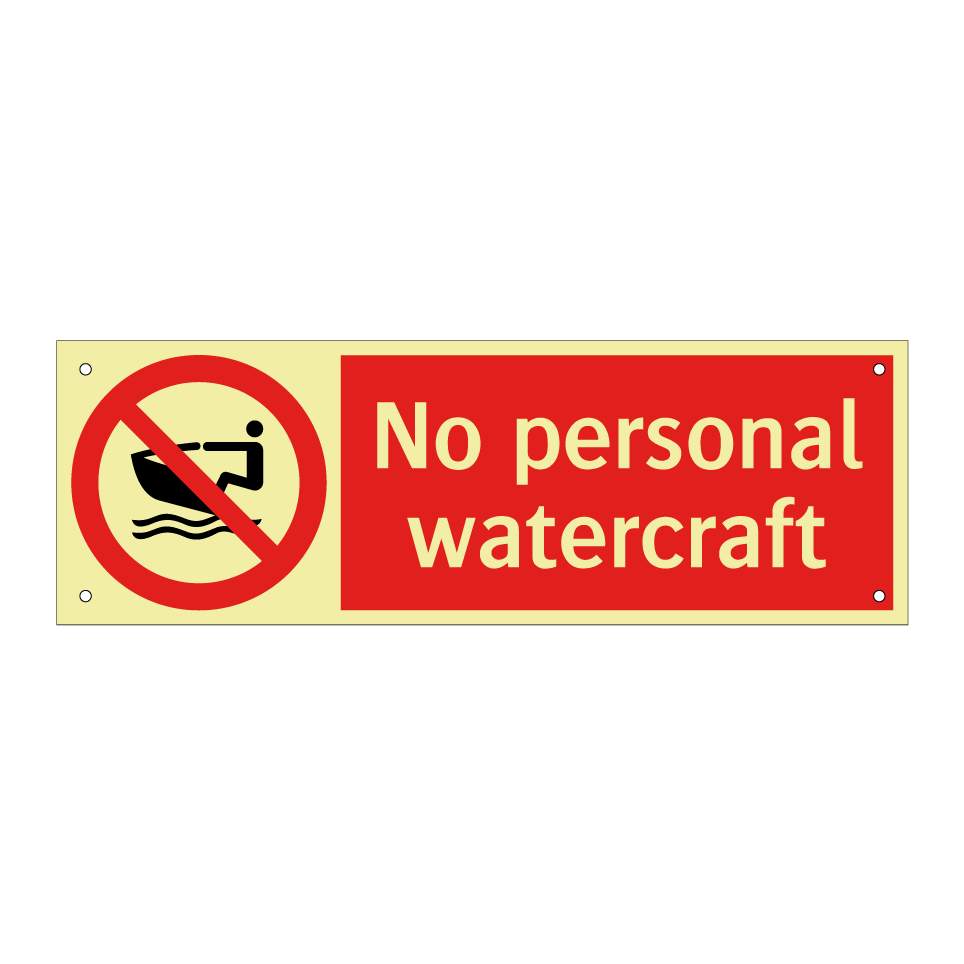 No personal watercraft