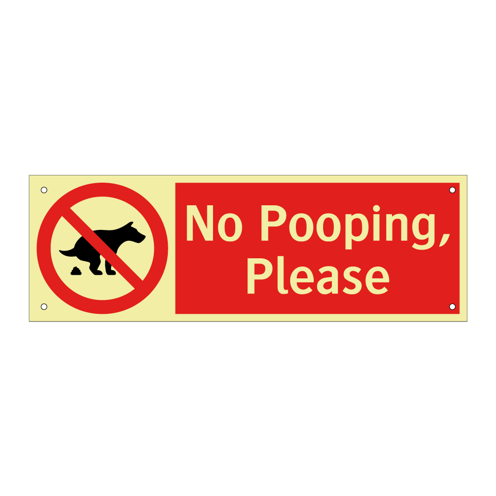 No Pooping, Please