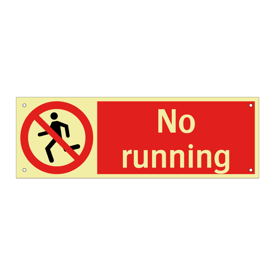 No running