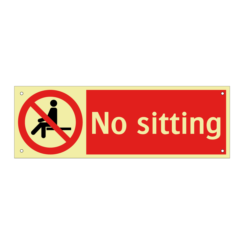 No sitting