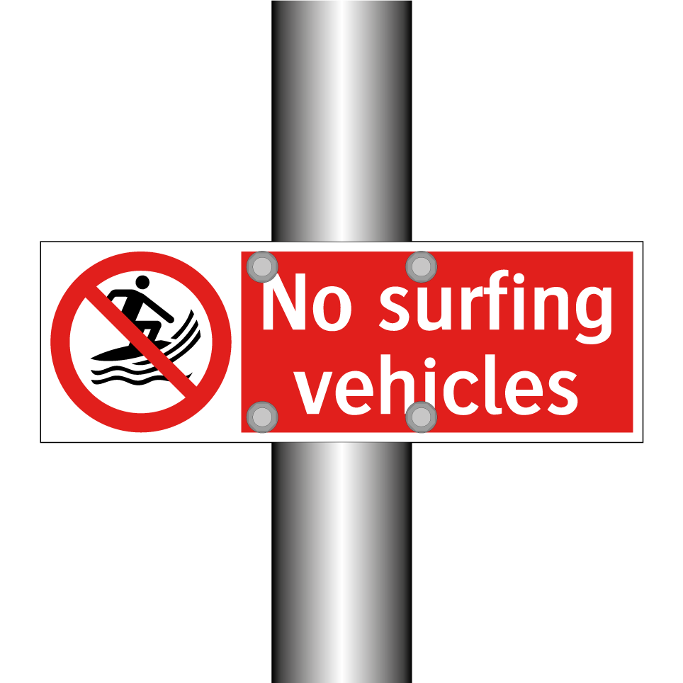 No surfing vehicles