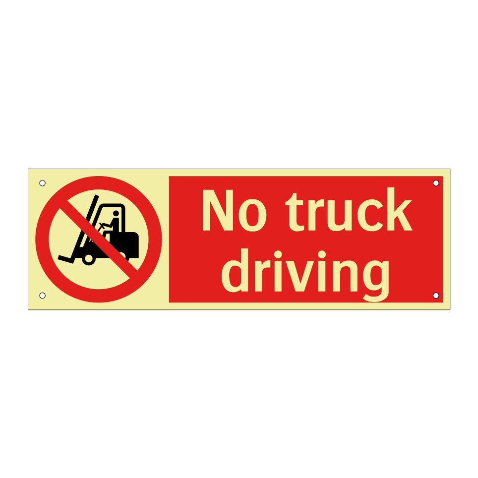 No truck driving