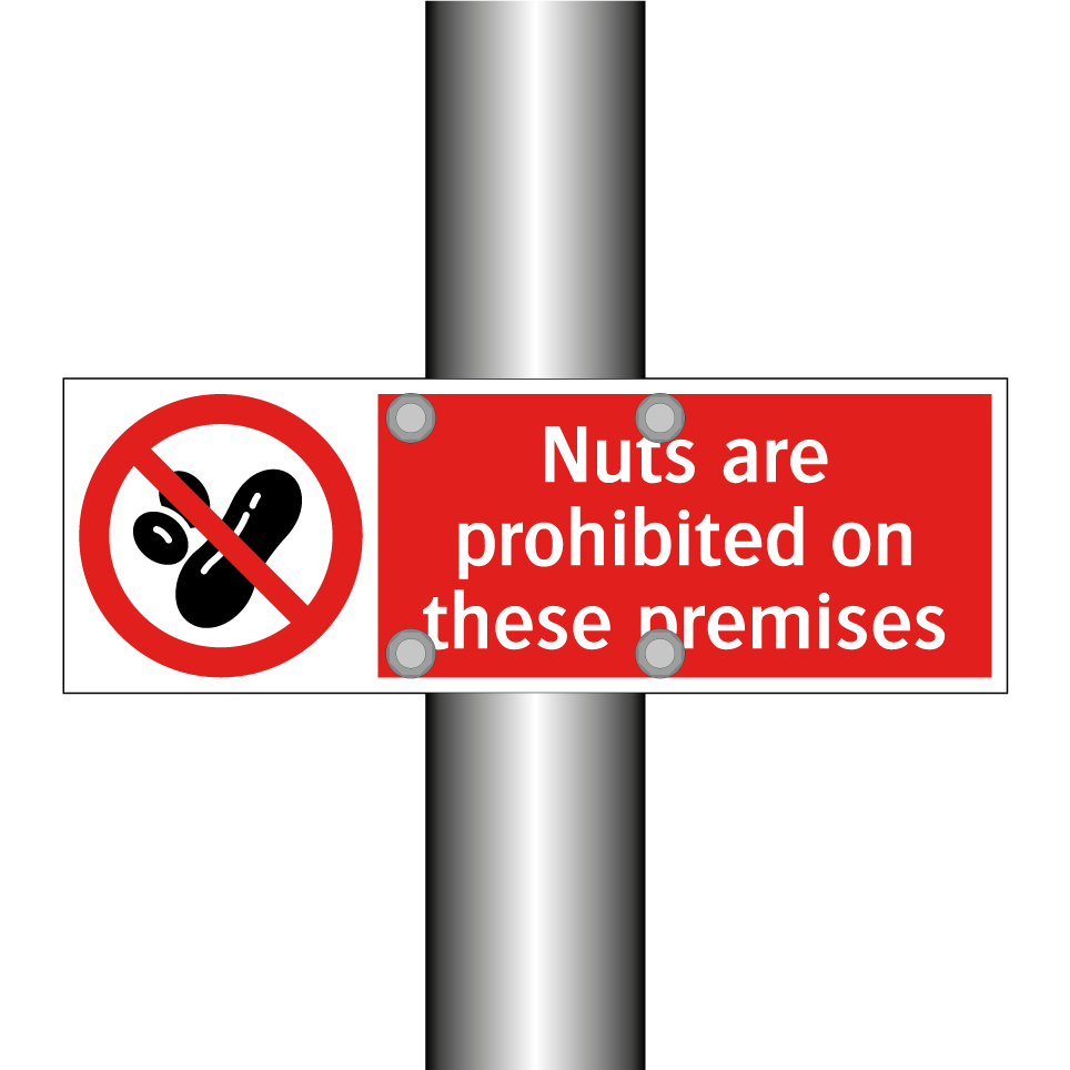 Nuts are prohibited on these premises
