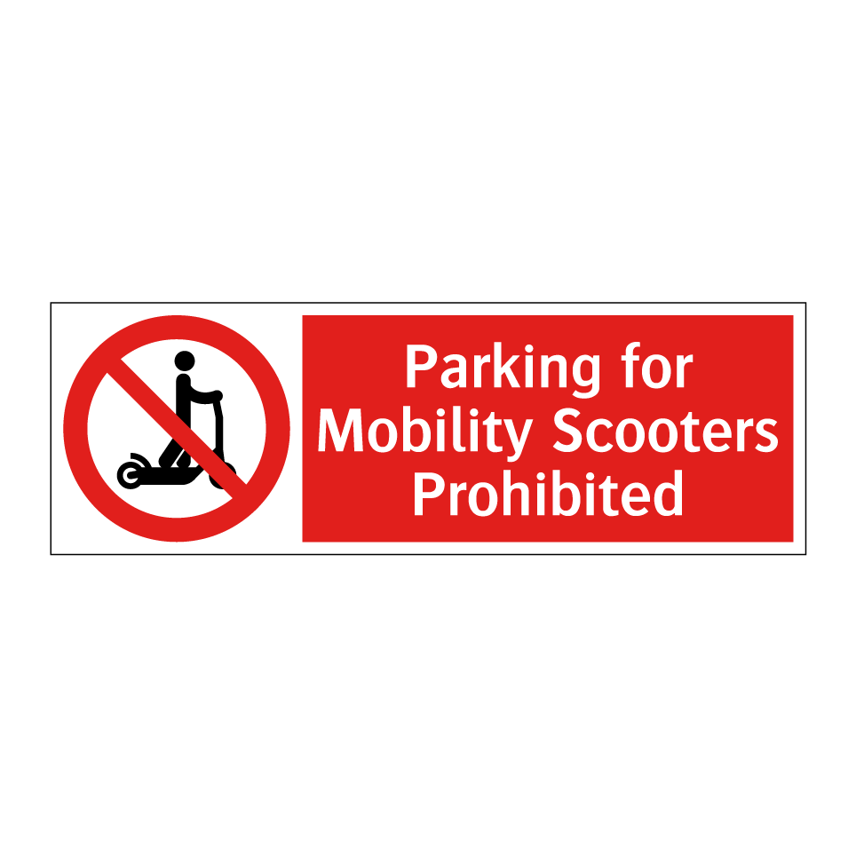 Parking for Mobility Scooters Prohibited