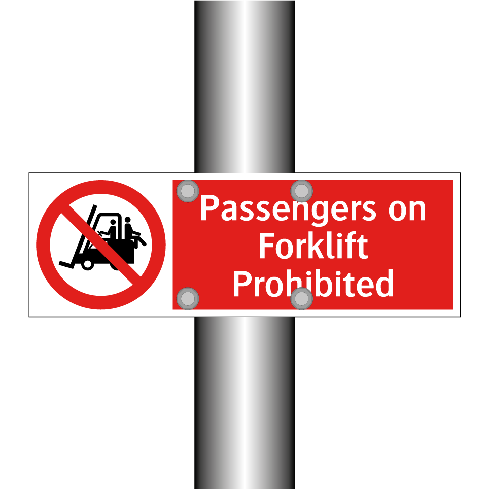 Passengers on Forklift Prohibited