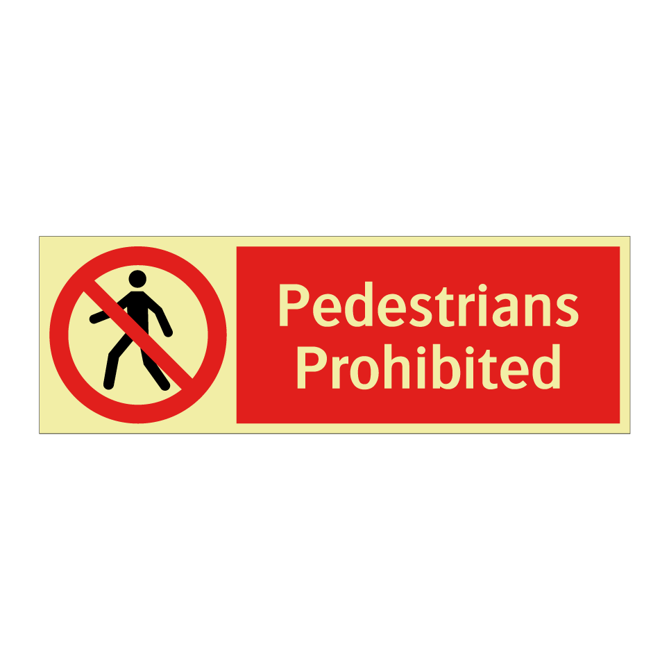Pedestrians Prohibited