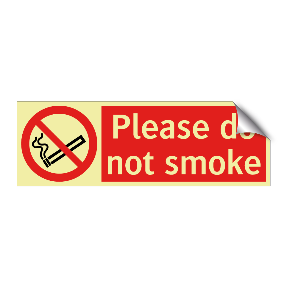 Please do not smoke