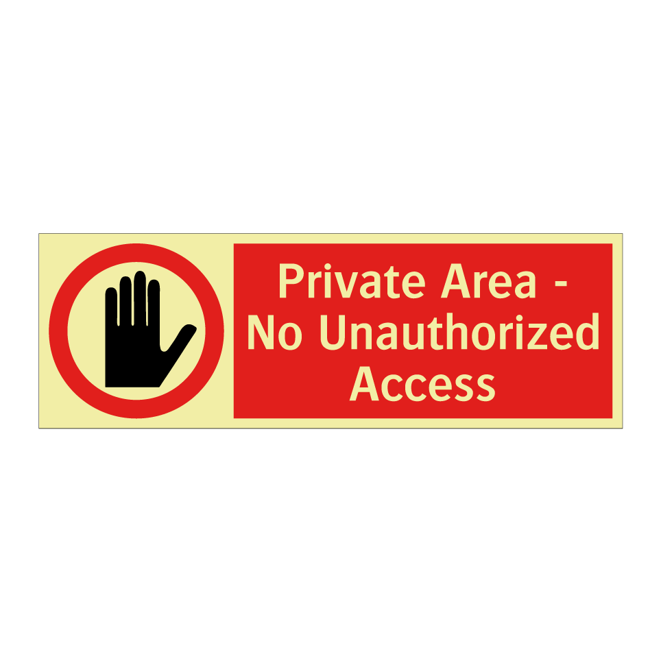 Private Area - No Unauthorized Access
