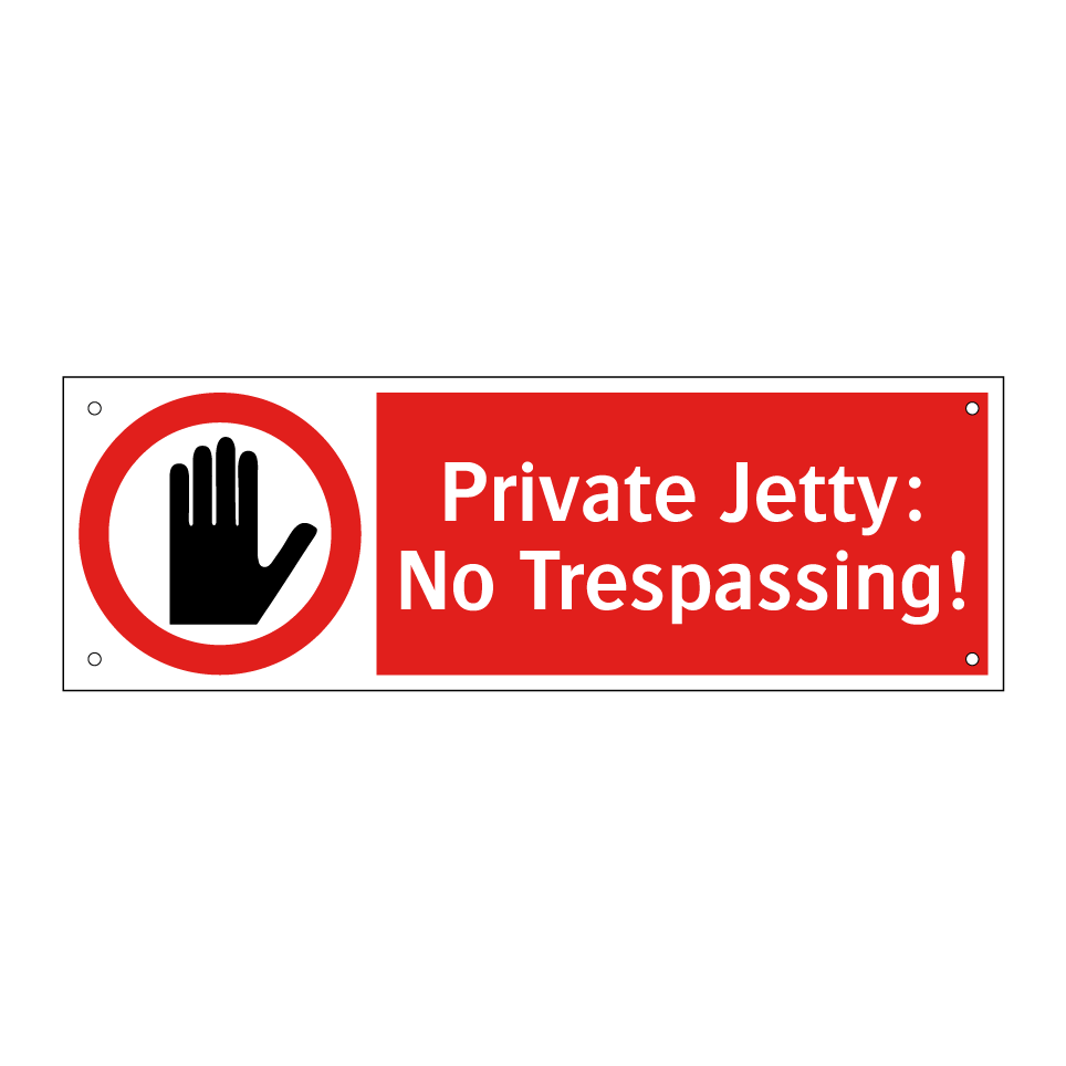Private Jetty: No Trespassing!
