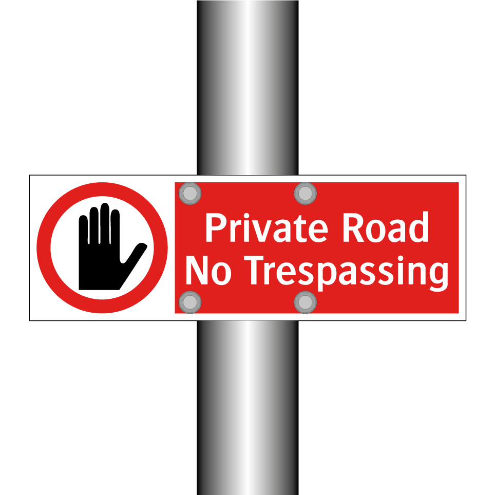 Private Road No Trespassing
