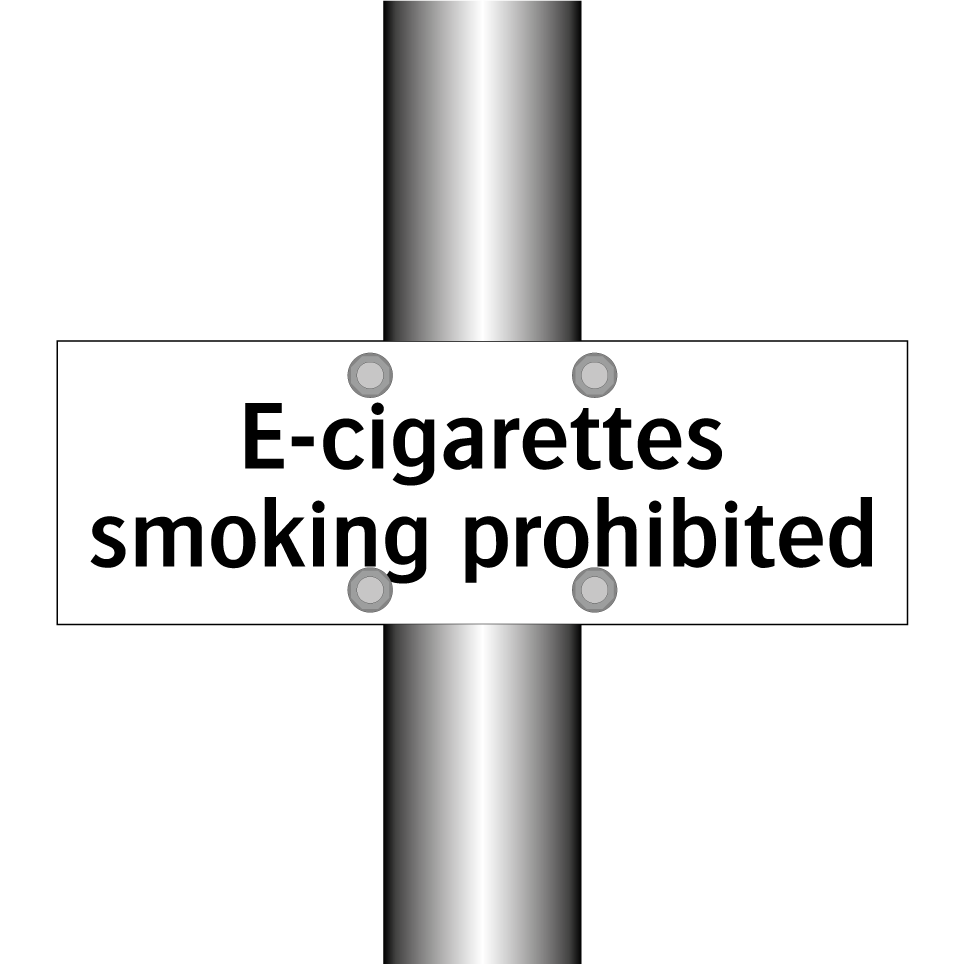 E-cigarettes smoking prohibited