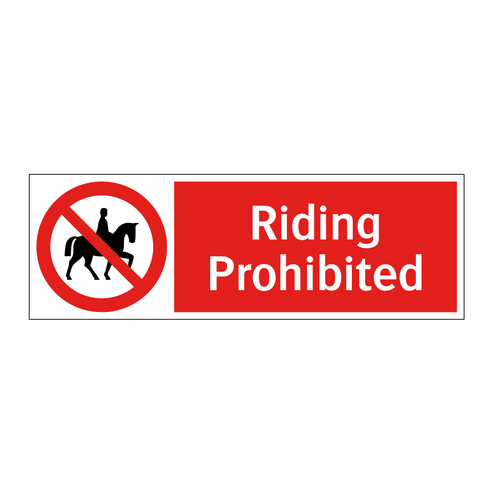Riding Prohibited