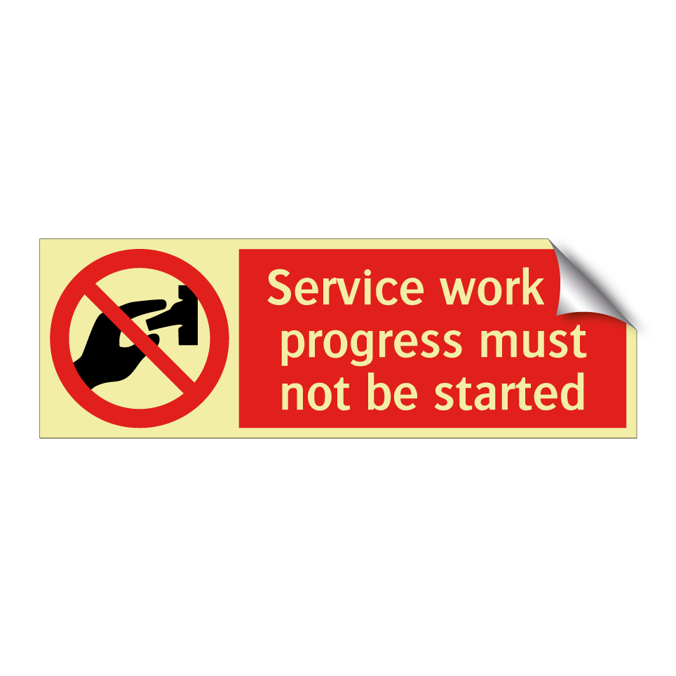 Service work in progress must not be started