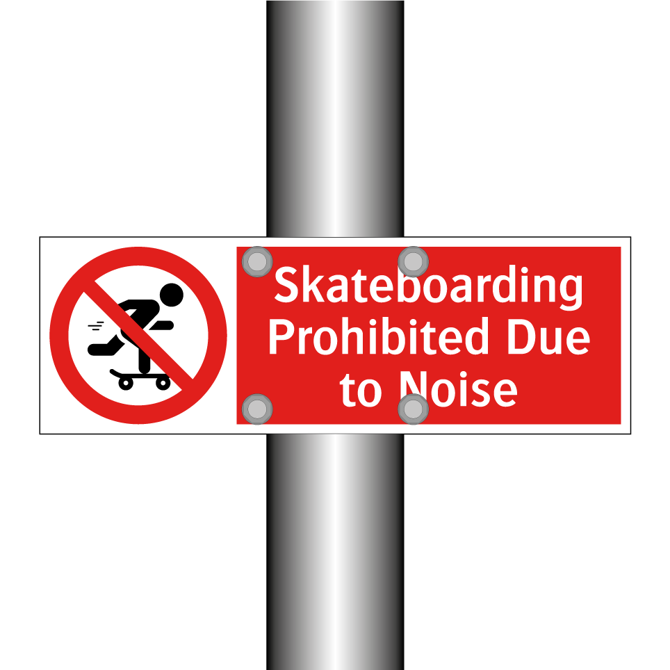 Skateboarding Prohibited Due to Noise