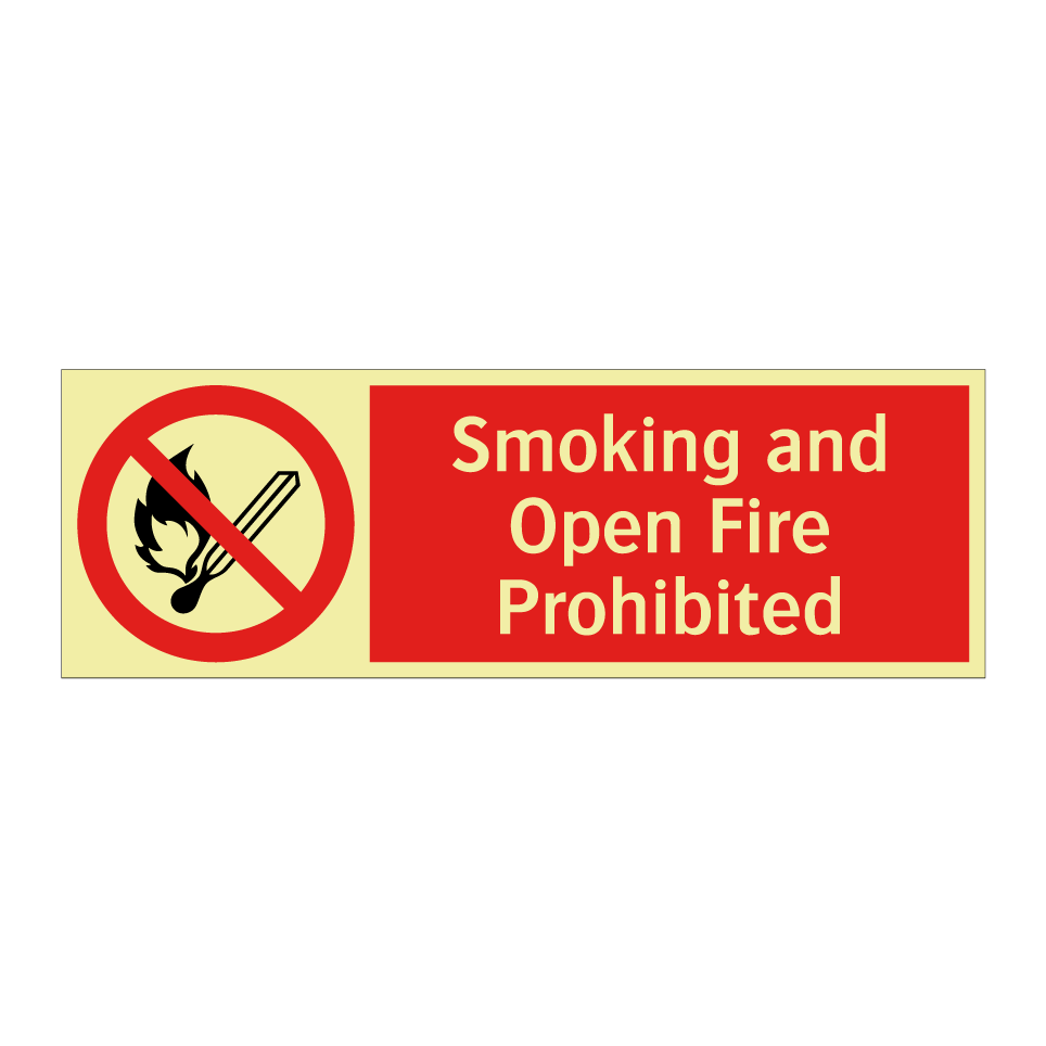 Smoking and Open Fire Prohibited