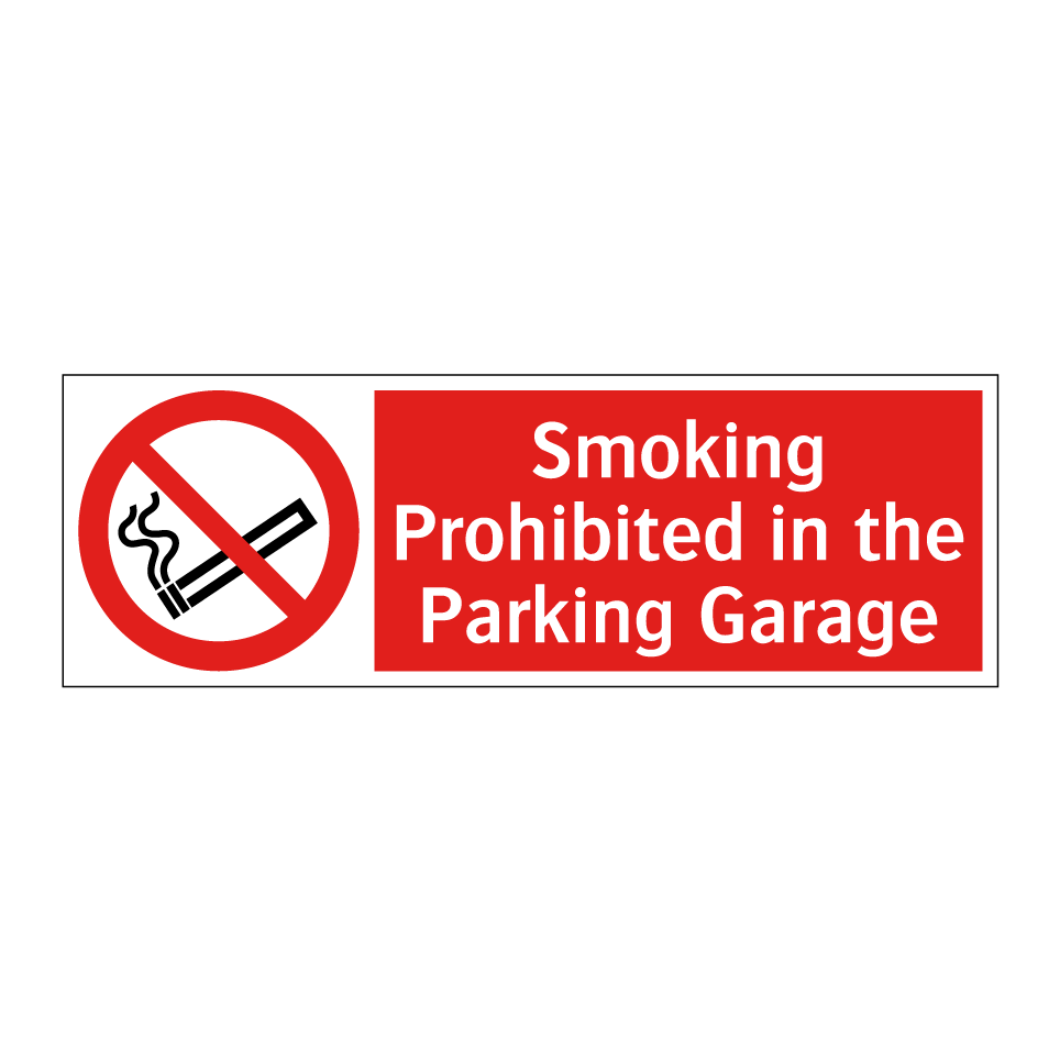 Smoking Prohibited in the Parking Garage