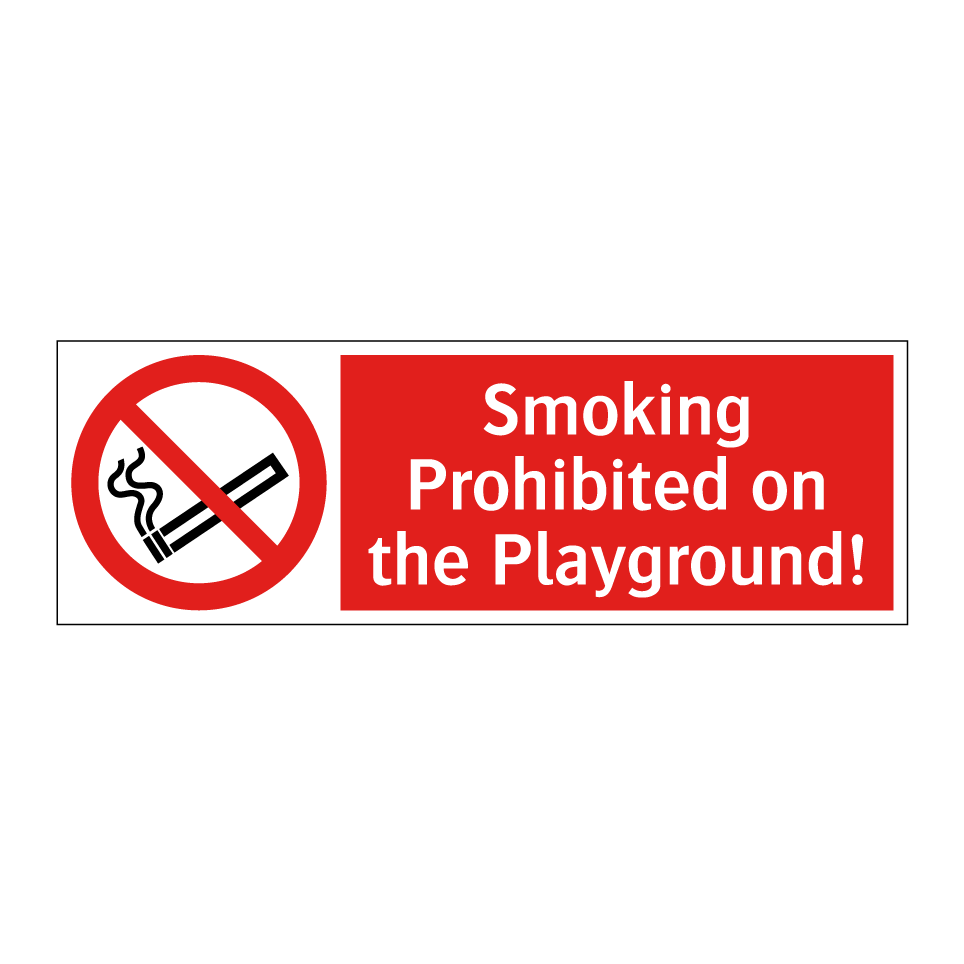 Smoking Prohibited on the Playground!