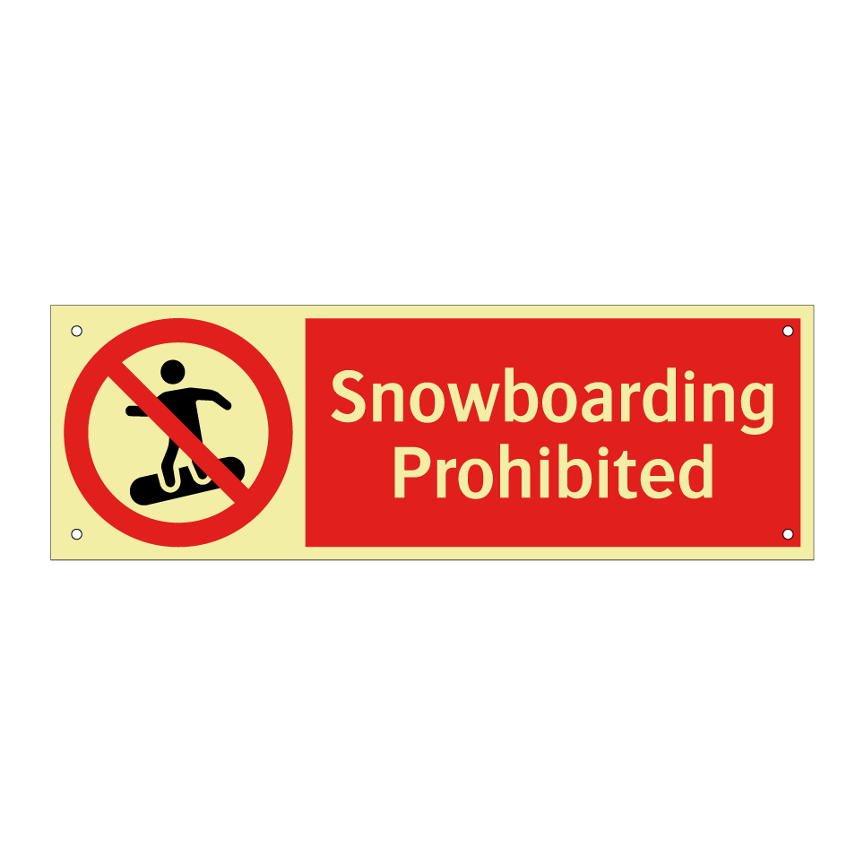 Snowboarding Prohibited