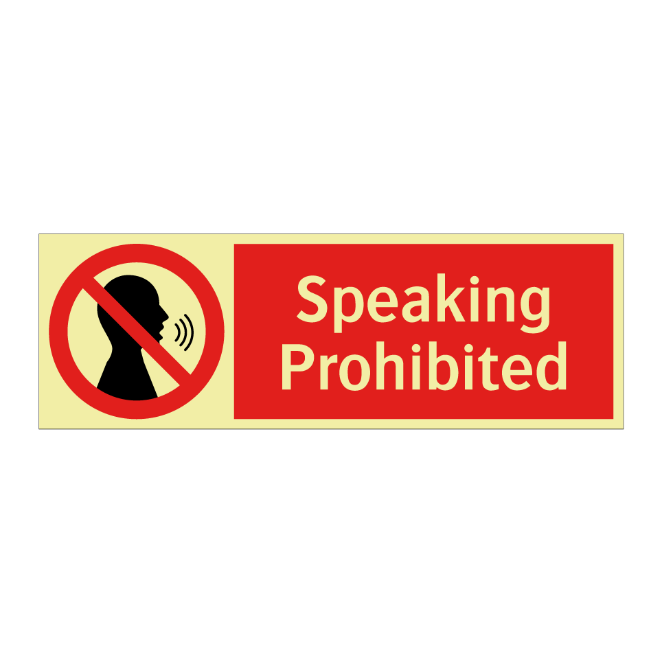 Speaking Prohibited