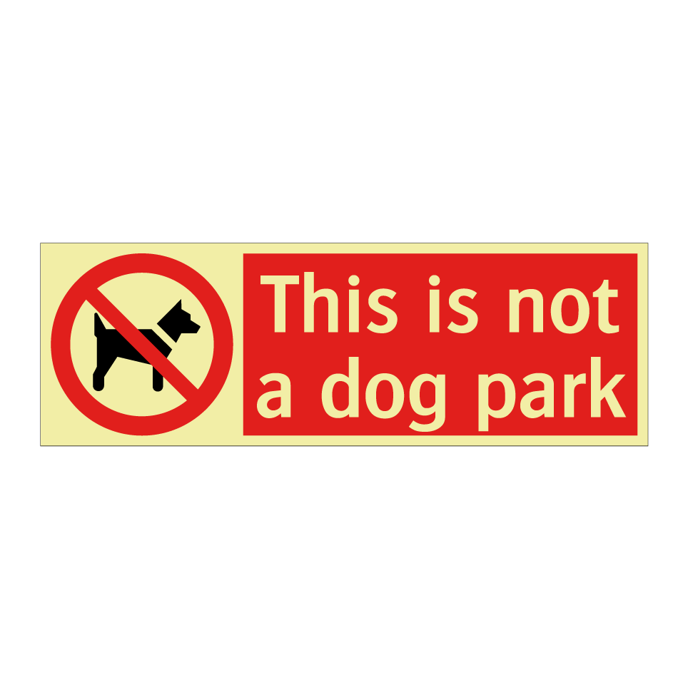 This is not a dog park