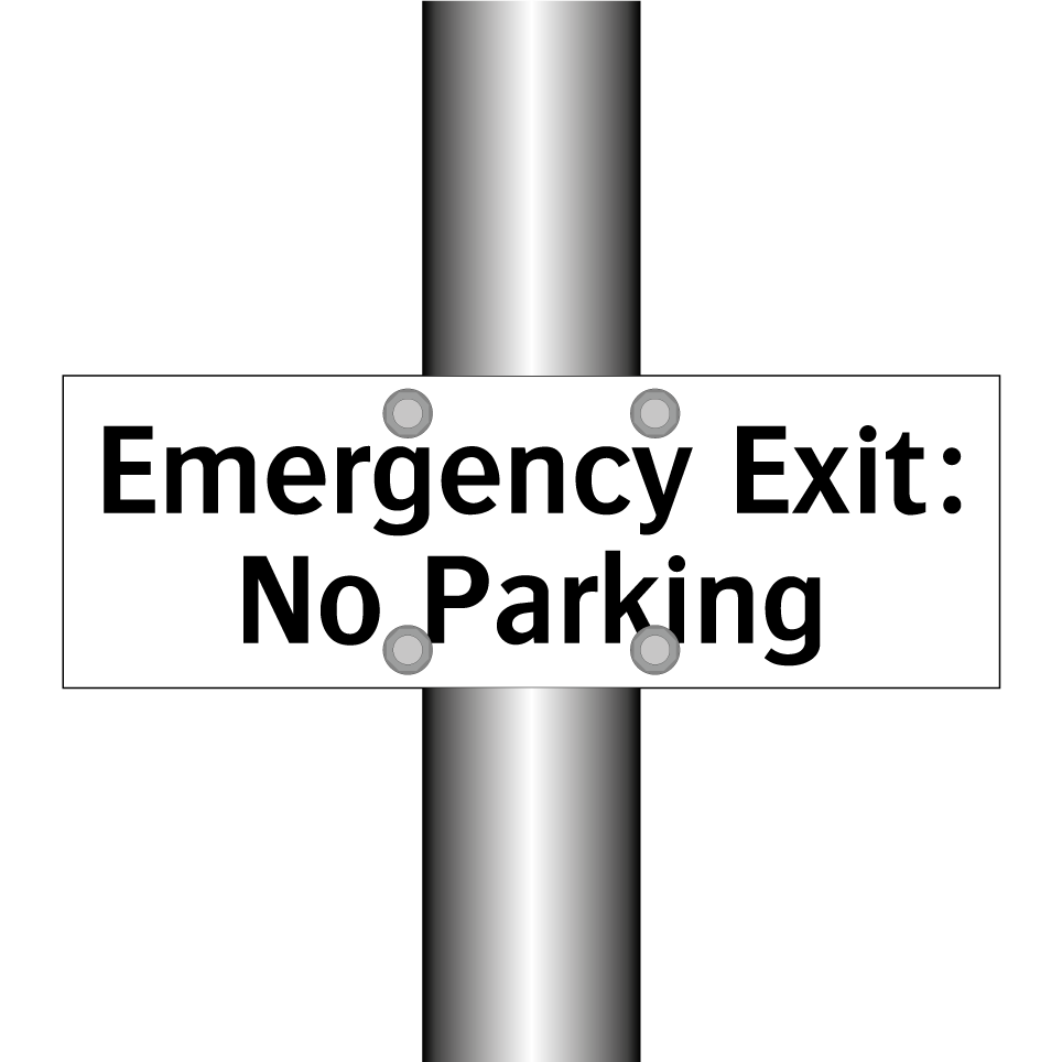 Emergency Exit: No Parking