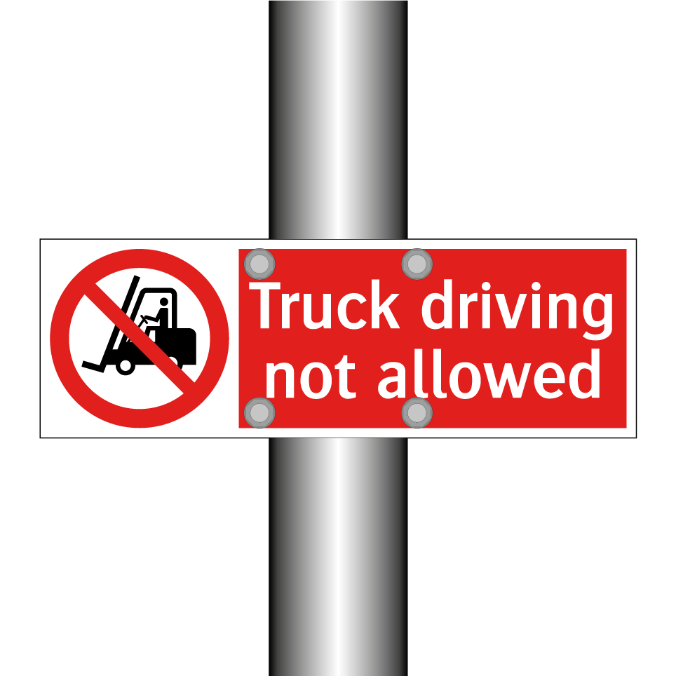 Truck driving not allowed