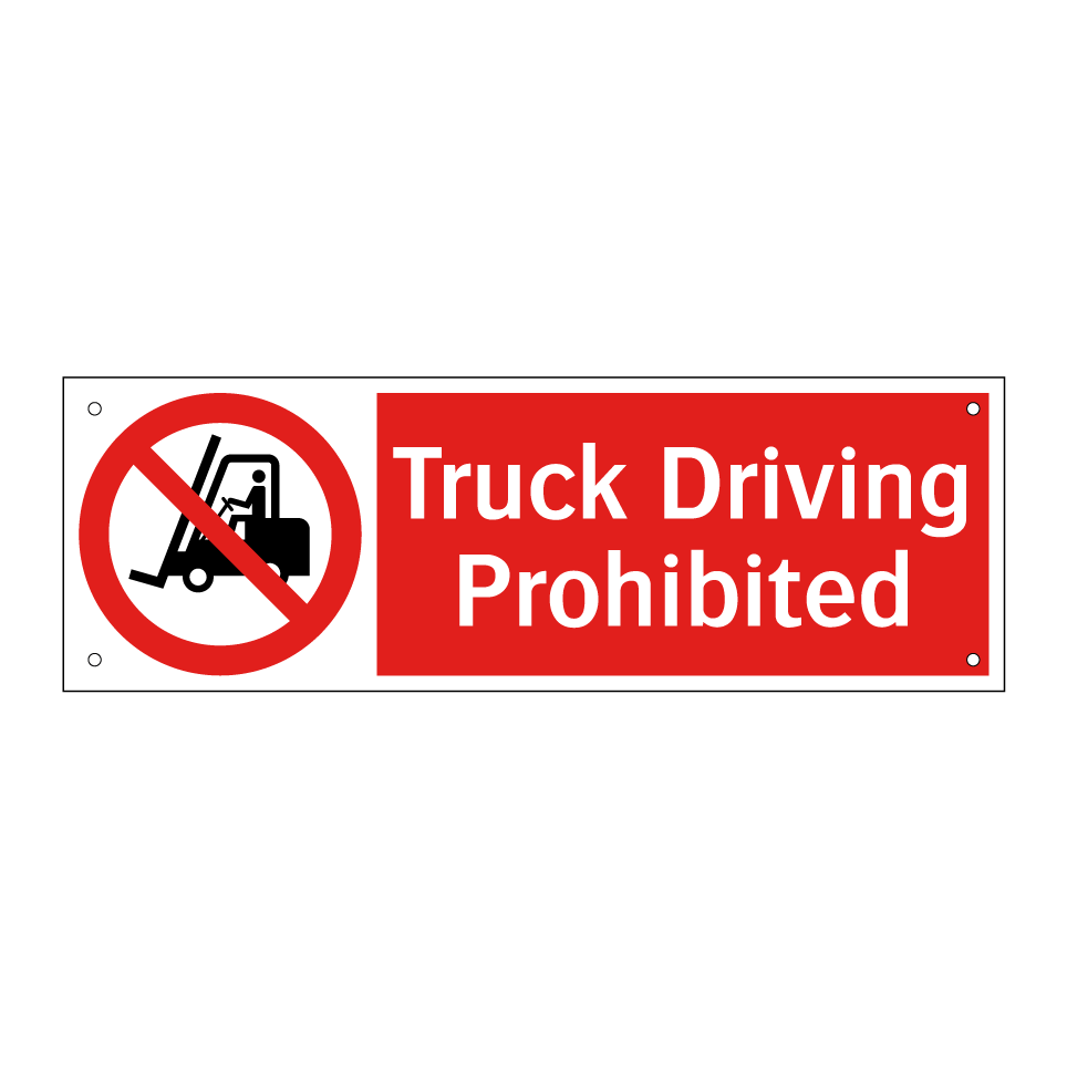 Truck Driving Prohibited