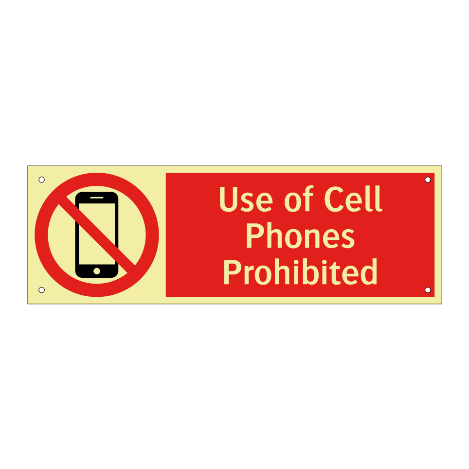 Use of Cell Phones Prohibited
