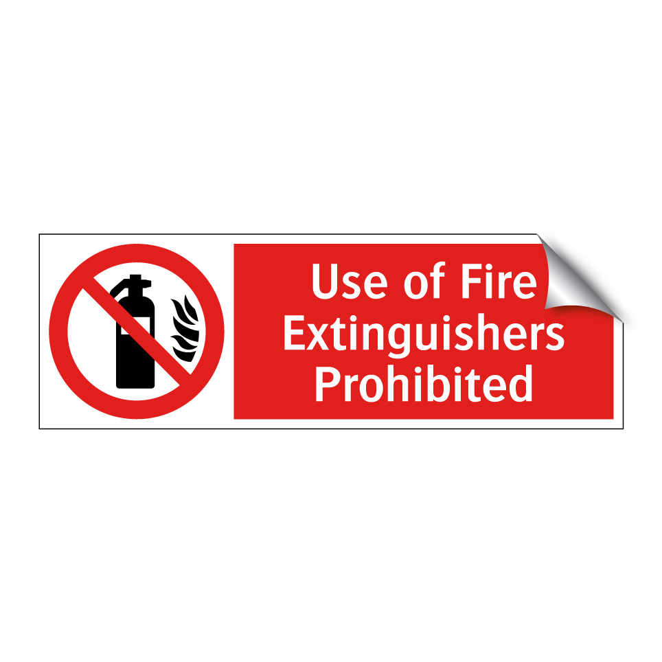Use of Fire Extinguishers Prohibited