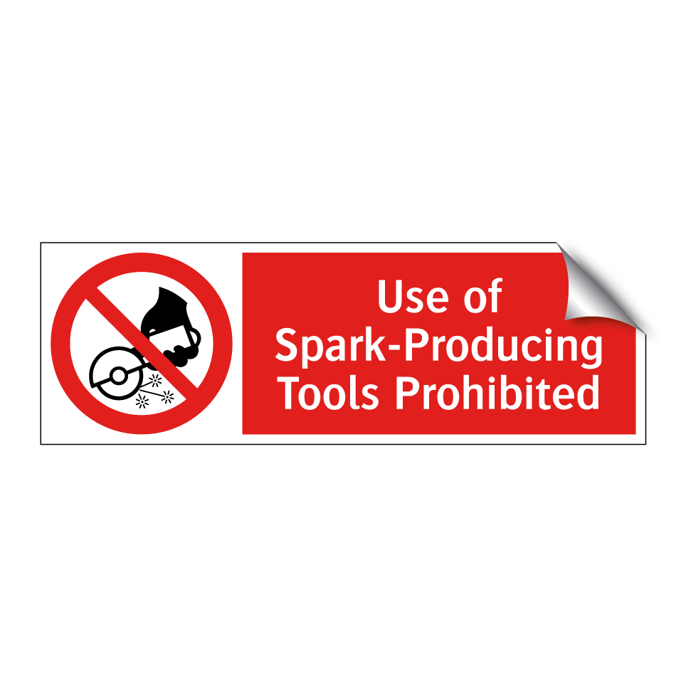 Use of Spark-Producing Tools Prohibited