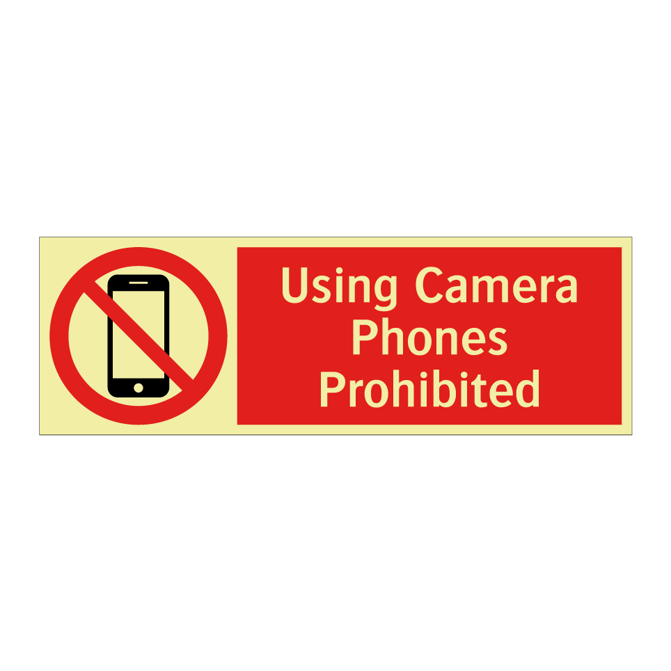 Using Camera Phones Prohibited