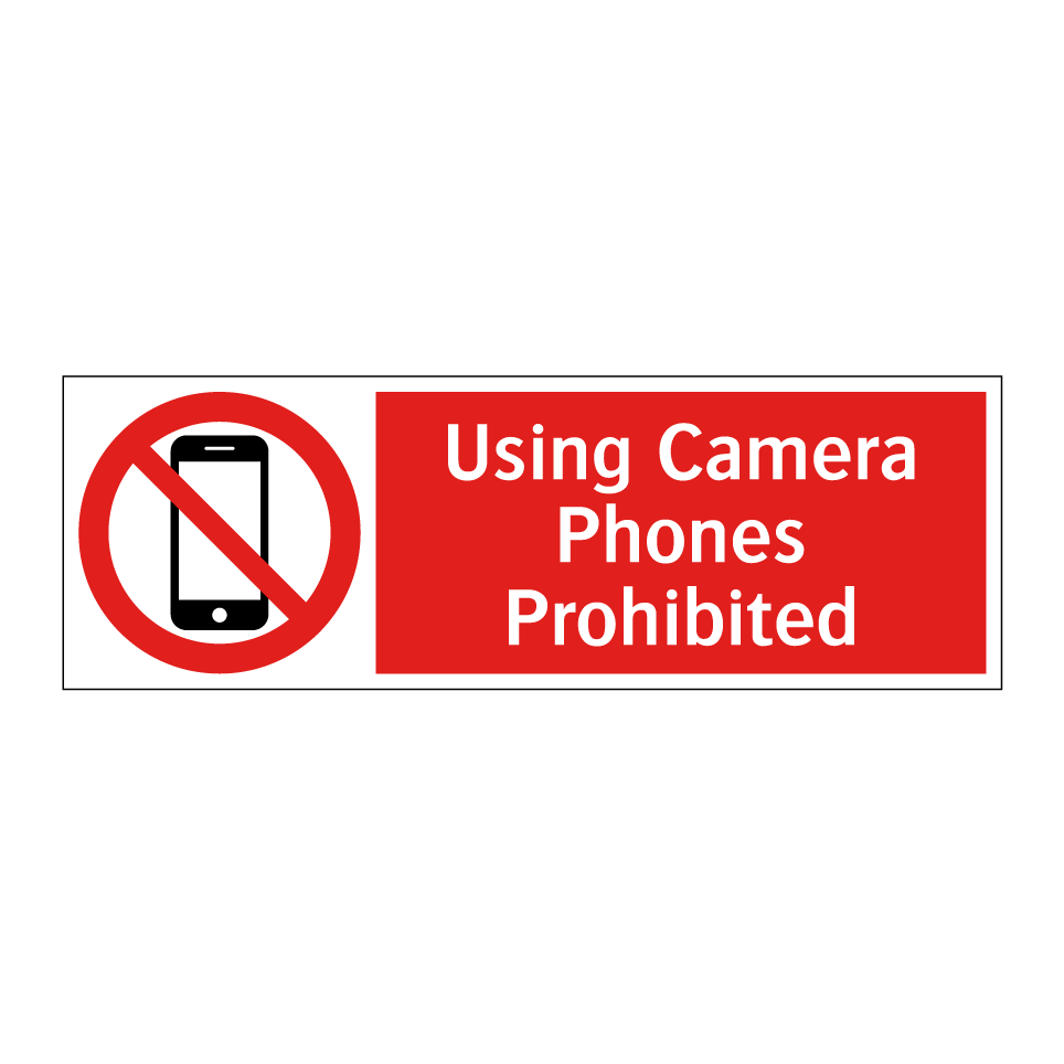 Using Camera Phones Prohibited