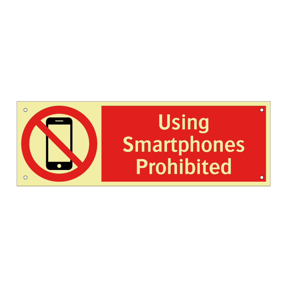 Using Smartphones Prohibited