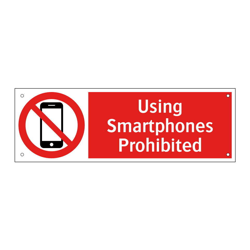 Using Smartphones Prohibited
