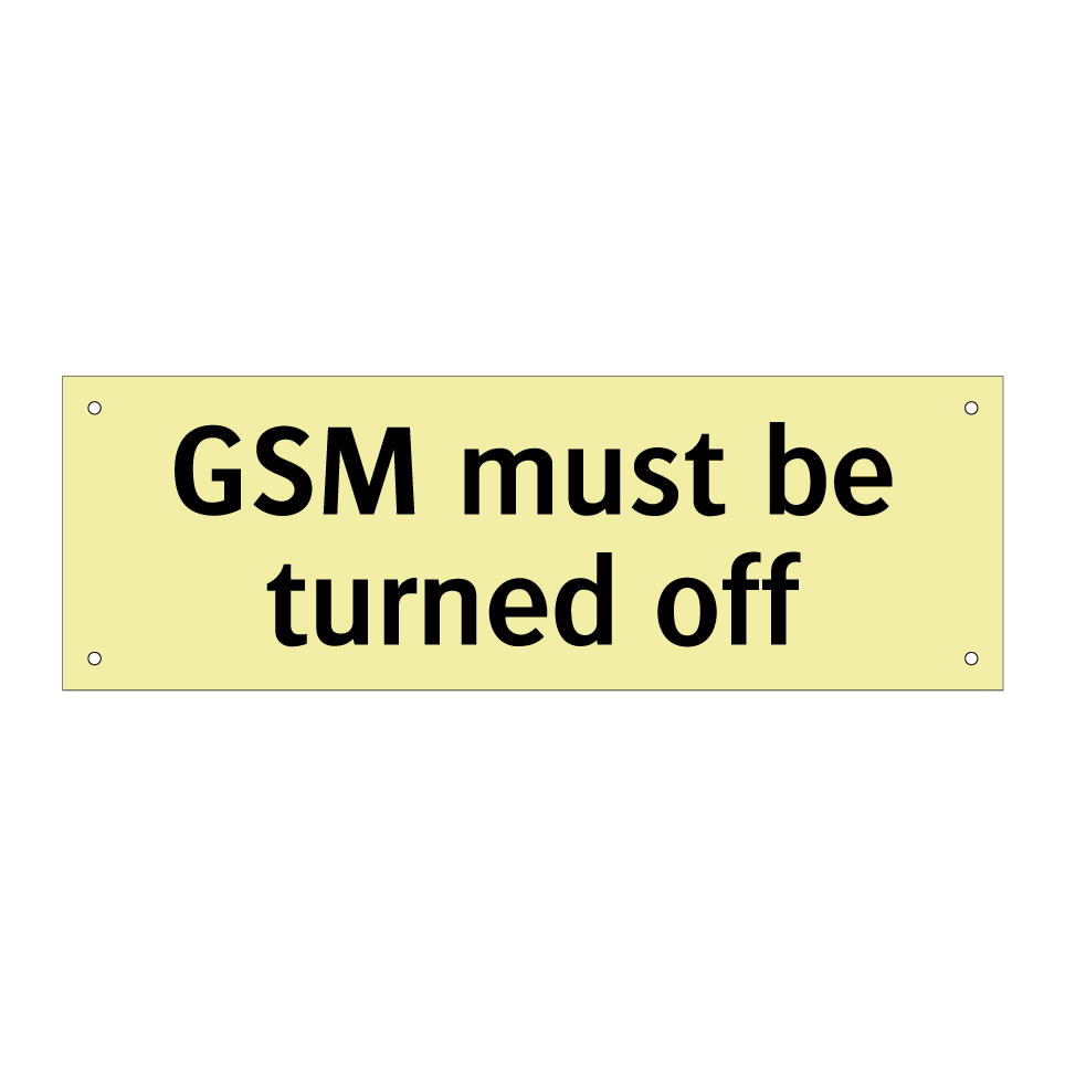 GSM must be turned off