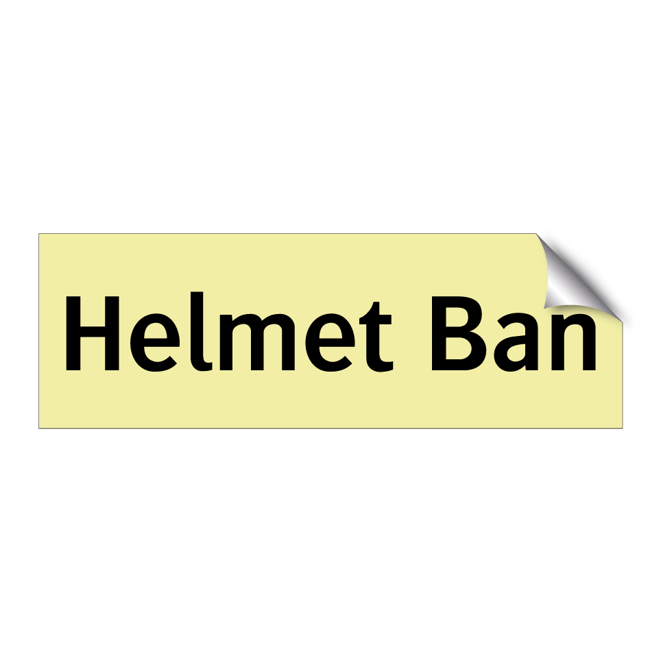 Helmet Ban