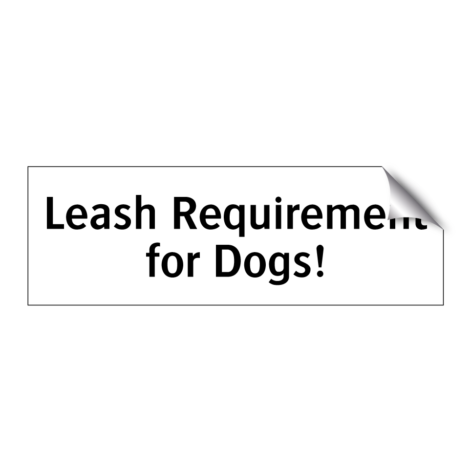 Leash Requirement for Dogs!
