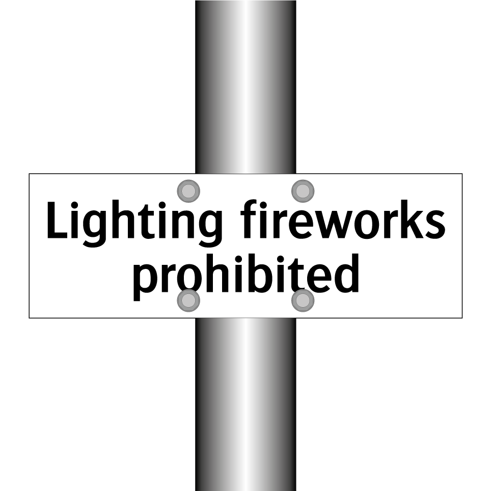 Lighting fireworks prohibited