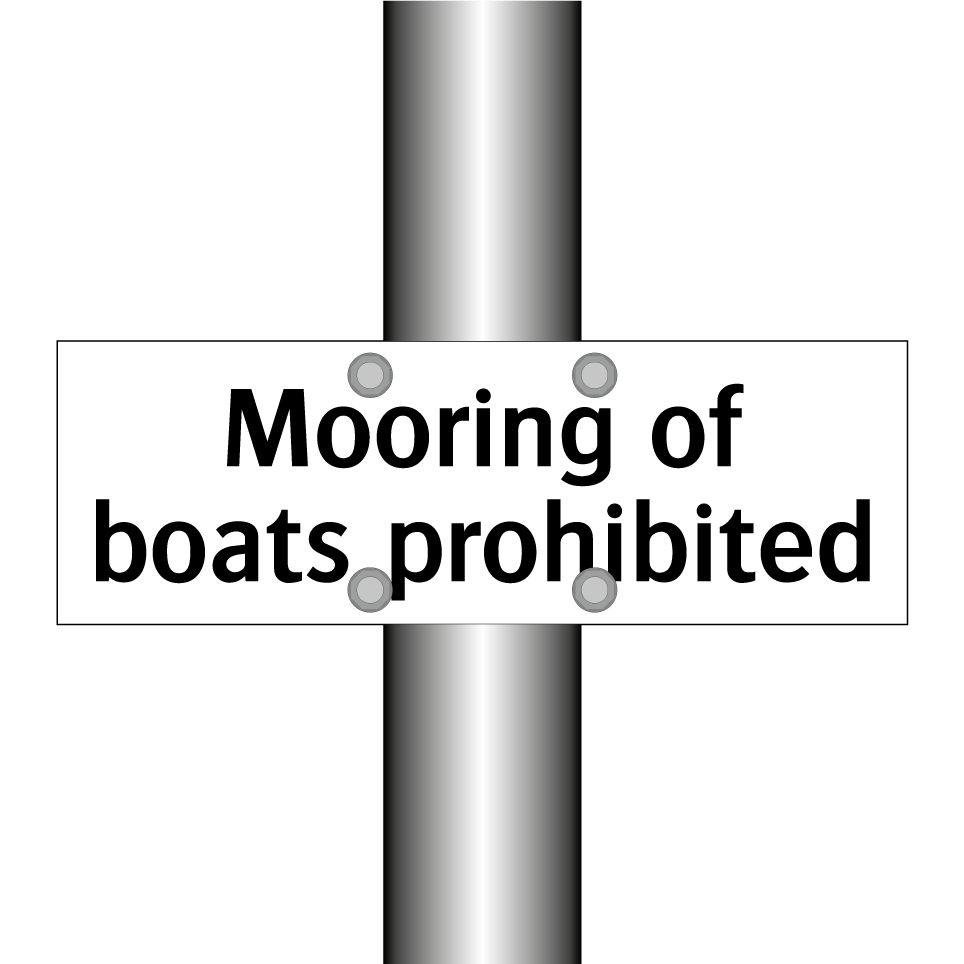Mooring of boats prohibited