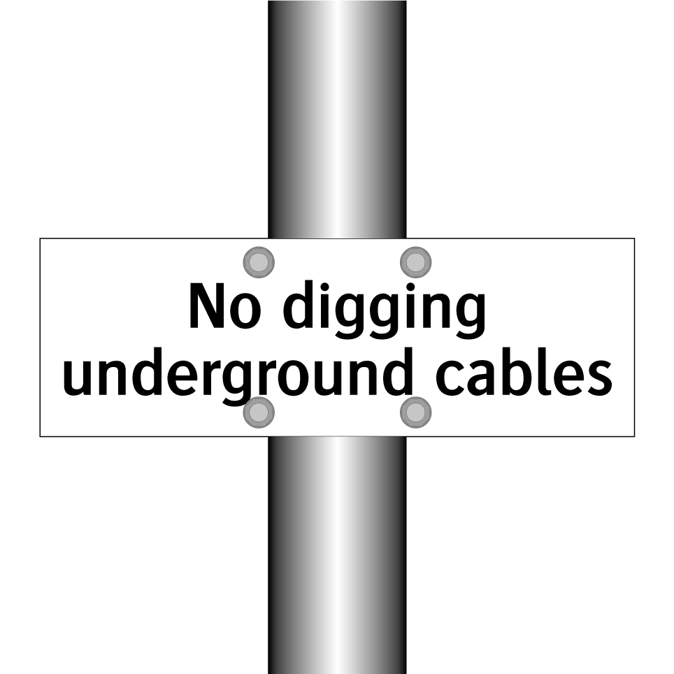 No digging underground cables