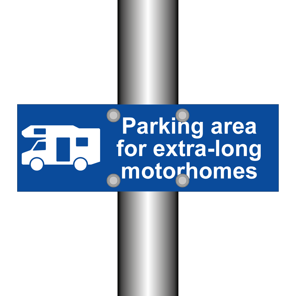 Parking area for extra-long motorhomes