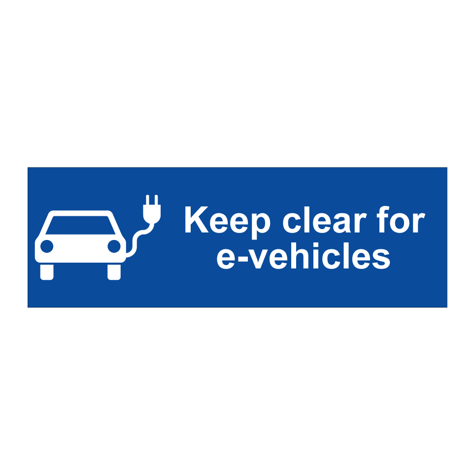 Keep clear for e-vehicles