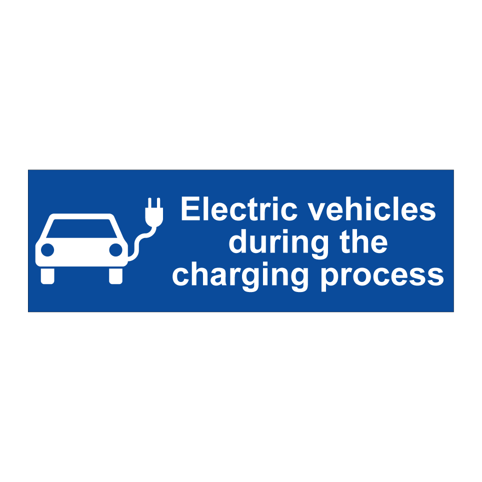 Electric vehicles during the charging process