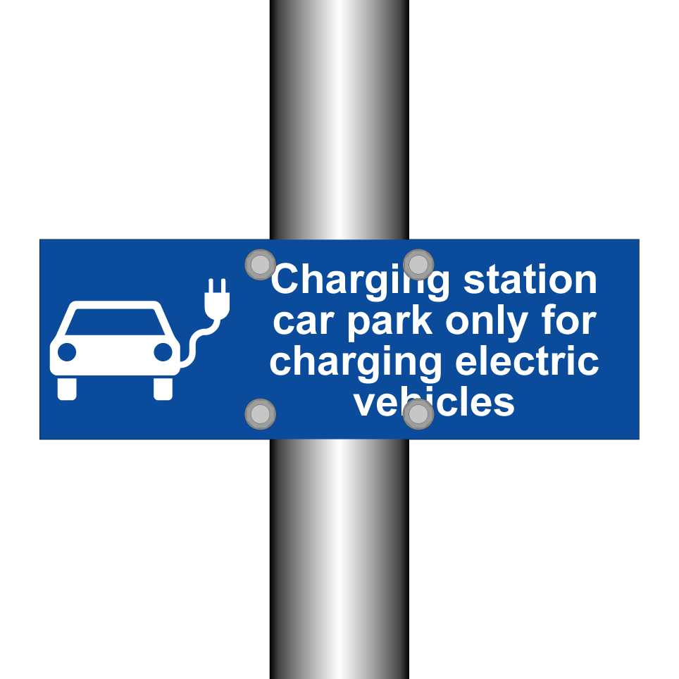 Charging station car park only for charging electric vehicles