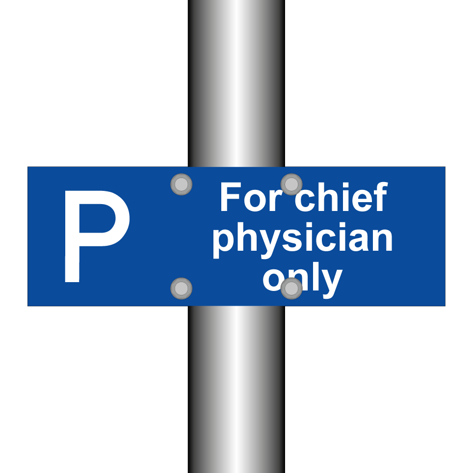 For chief physician only