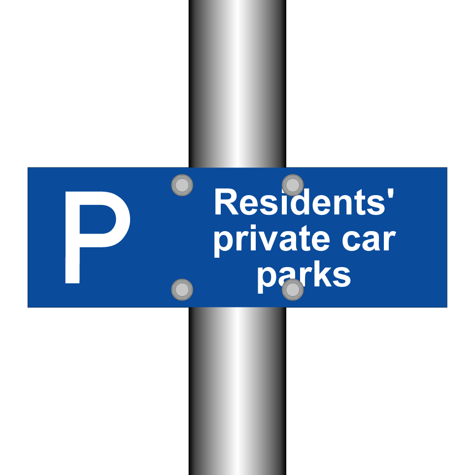 Residents' private car parks