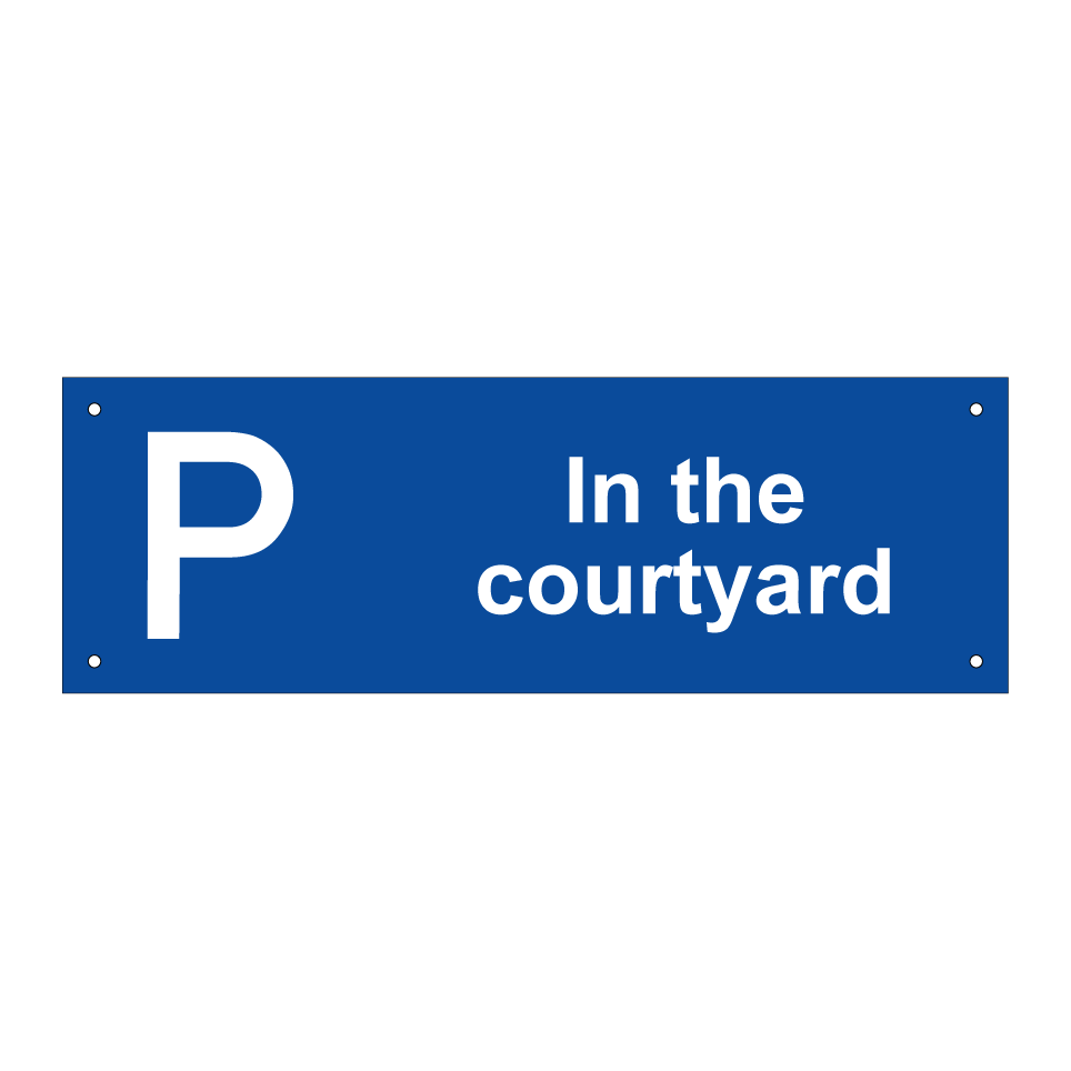 In the courtyard