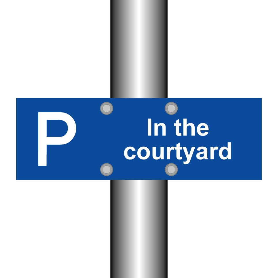 In the courtyard