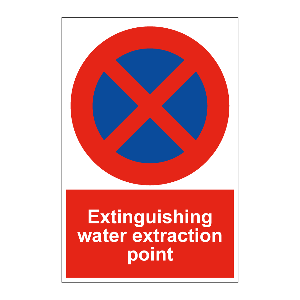 Extinguishing water extraction point